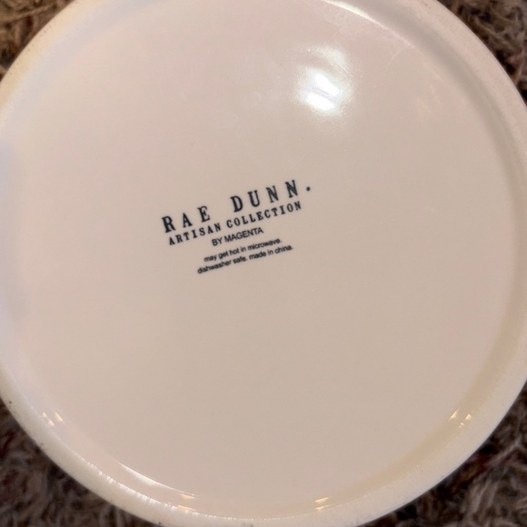 Rae Dunn White Ceramic 'NIBBLE' pet bowl - Picture 2 of 3